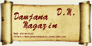 Damjana Magazin vizit kartica